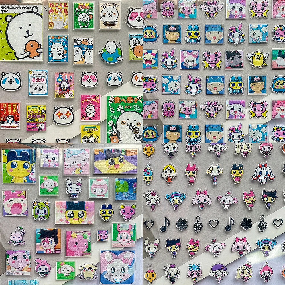 سوبر ميني Kawaii ملصق السلع ملصقات مسمار الفن Ins Stytle Diy أنماط مقاوم للماء حالات الهاتف كوب ماء ملصقات للتخصيص