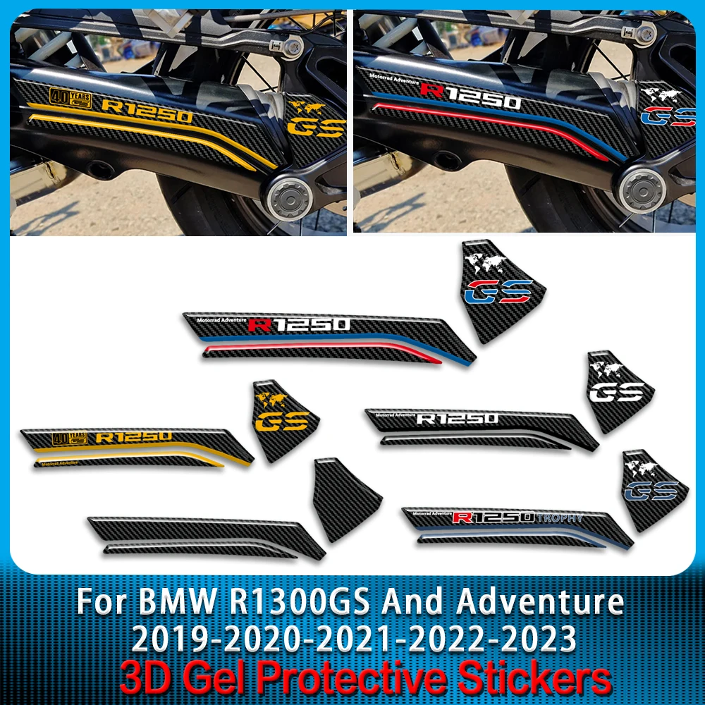 For BMW R1250 GS R1250 GS Adventure 2019 - 2023 3D Motorcycle Epoxy Resin Sticker Swingarm Protection Decal