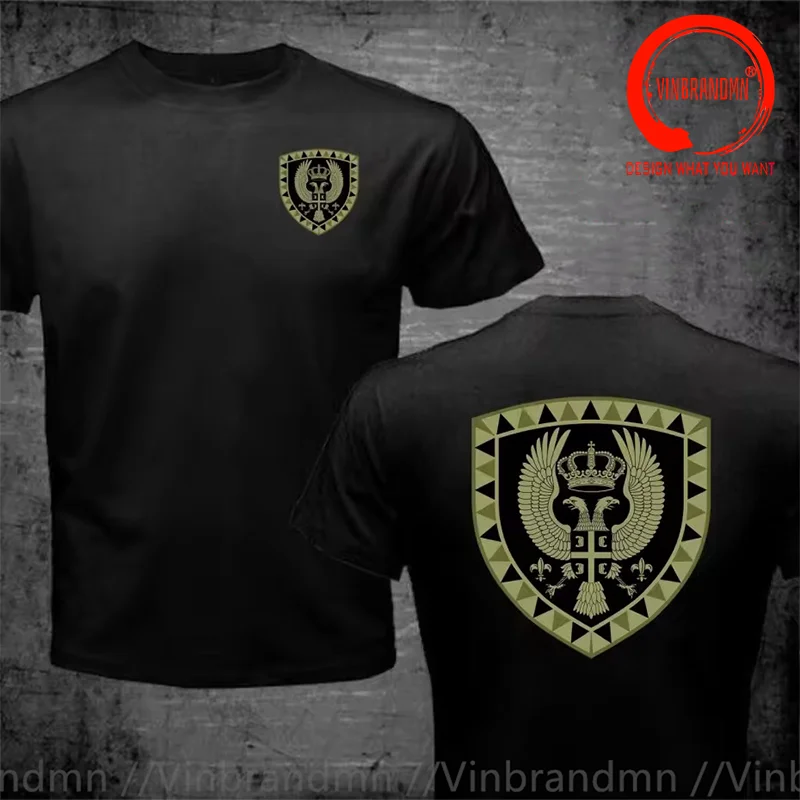 Serbian Armed Forces The Special Brigade Unit Classic Design Men Fashion Trendy Casual Clothing Stylish Tops Tee Shirt