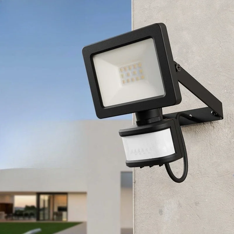 LED induction floodlight, waterproof garden sensor light