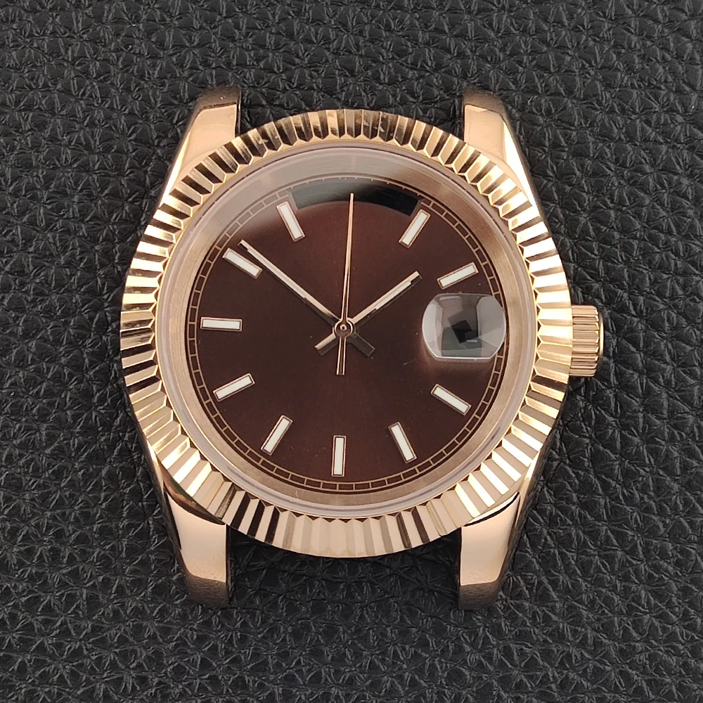 

Rose gold/Gold 8285 Case 36mm/39mm High Quality 316L Stainless Steel Sapphire Crystal Watch Parts for Miyota8285 Movement