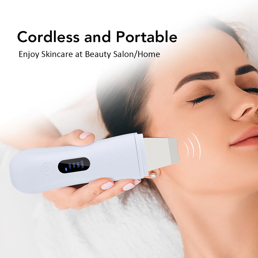 Épurateur de visage à ultrasons Machine à éplucher le visage en profondeur épurateur de peau à ultrasons dissolvant de points noirs épurateur de nettoyage du visage des pores d'acné