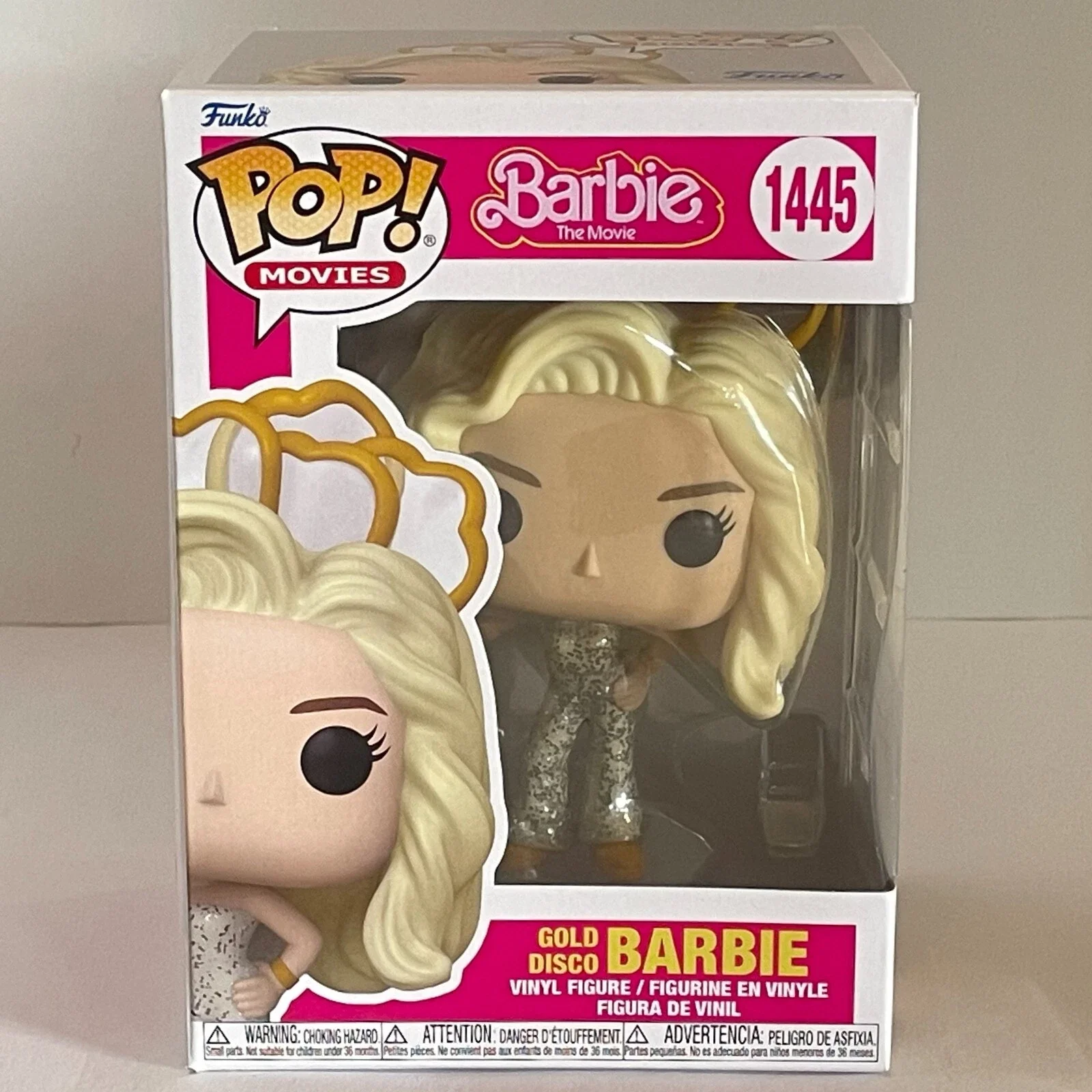 شخصيات ديسكو باربي الذهبية # 1445 Funko Pop Barbie 4.85 بوصة حقيقية جمع الشكل طبعة محدودة لعبة مجسمة هدية لمحبي