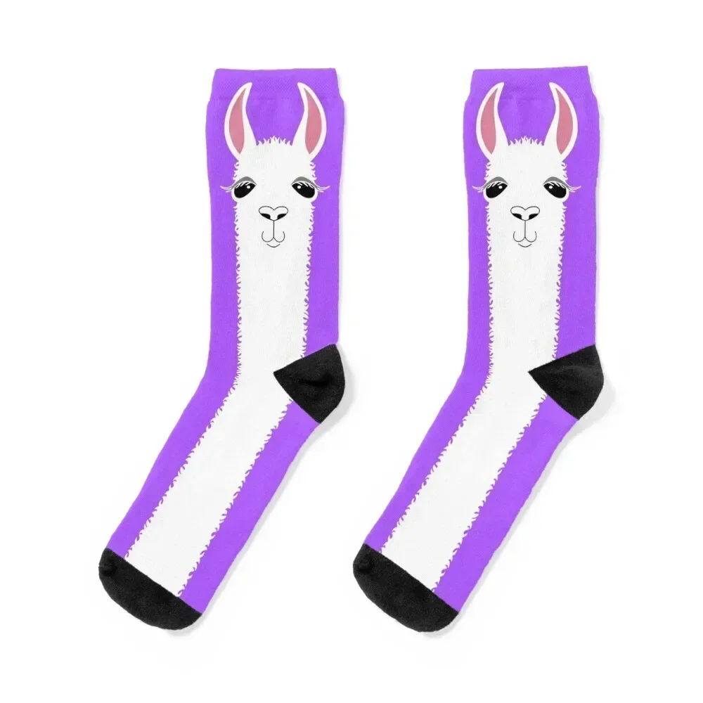 

LLAMA PORTRAIT #8 Socks moving stockings winter gifts football floral Socks Women's Men's
