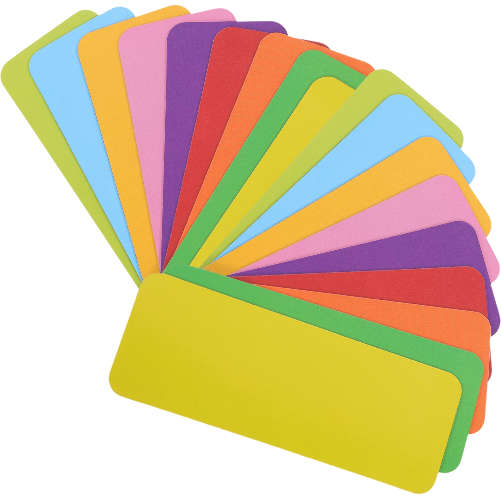  72pcs Magnetic Dry Erase Labels Magnetic Memo Plate Tags Writable Refrigerator Magnet Tags Card Name Plate Tags