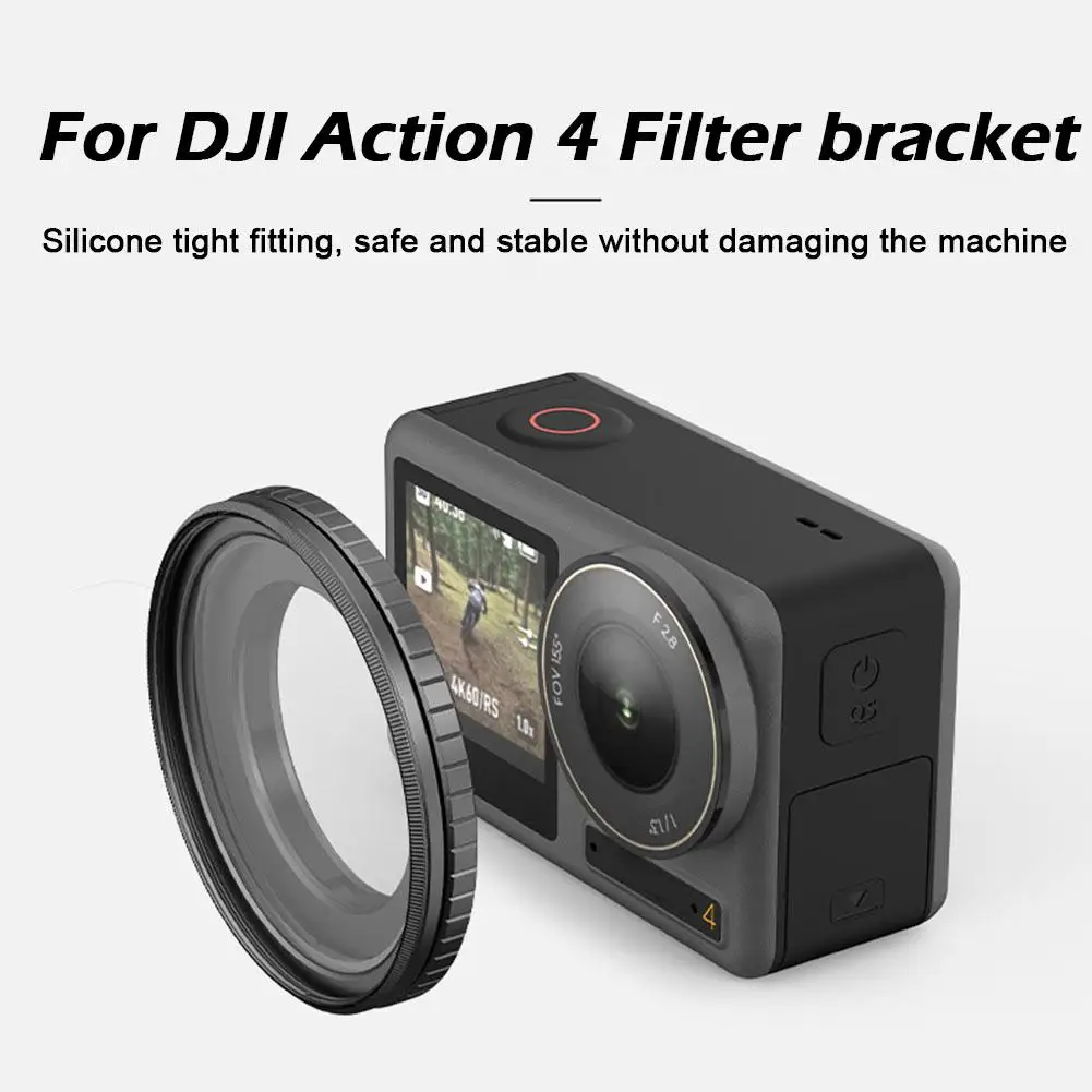 Per dji Action 4 portafiltro 49mm telaio filtro protettivo in metallo Action Camera accessori per telaio filtro protettivo