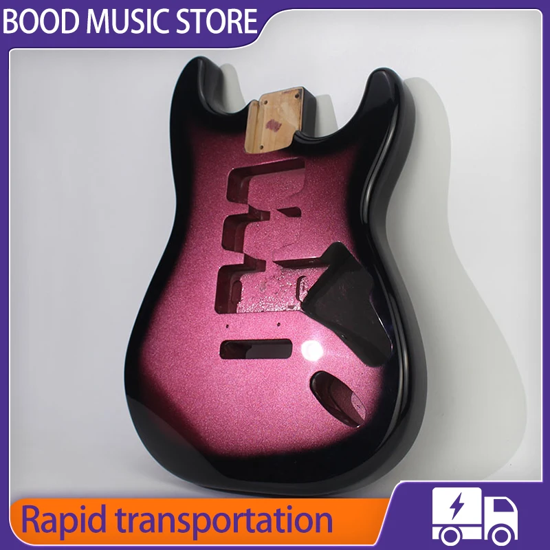 DIY ST Pink  Black Gradient Edge Alder Wood Electric Guitar High-end  America Luxry Collection Body Fend Standard Size