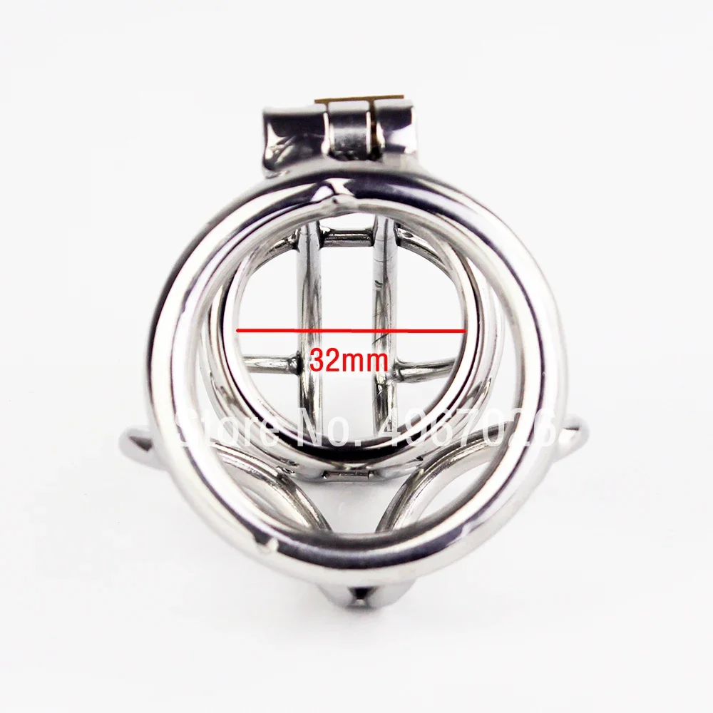 Stainless Steel Male Chastity Device Cock Cage With Scrotum Bondage Ring Penis Lock Sex Toys For Men Adult Game