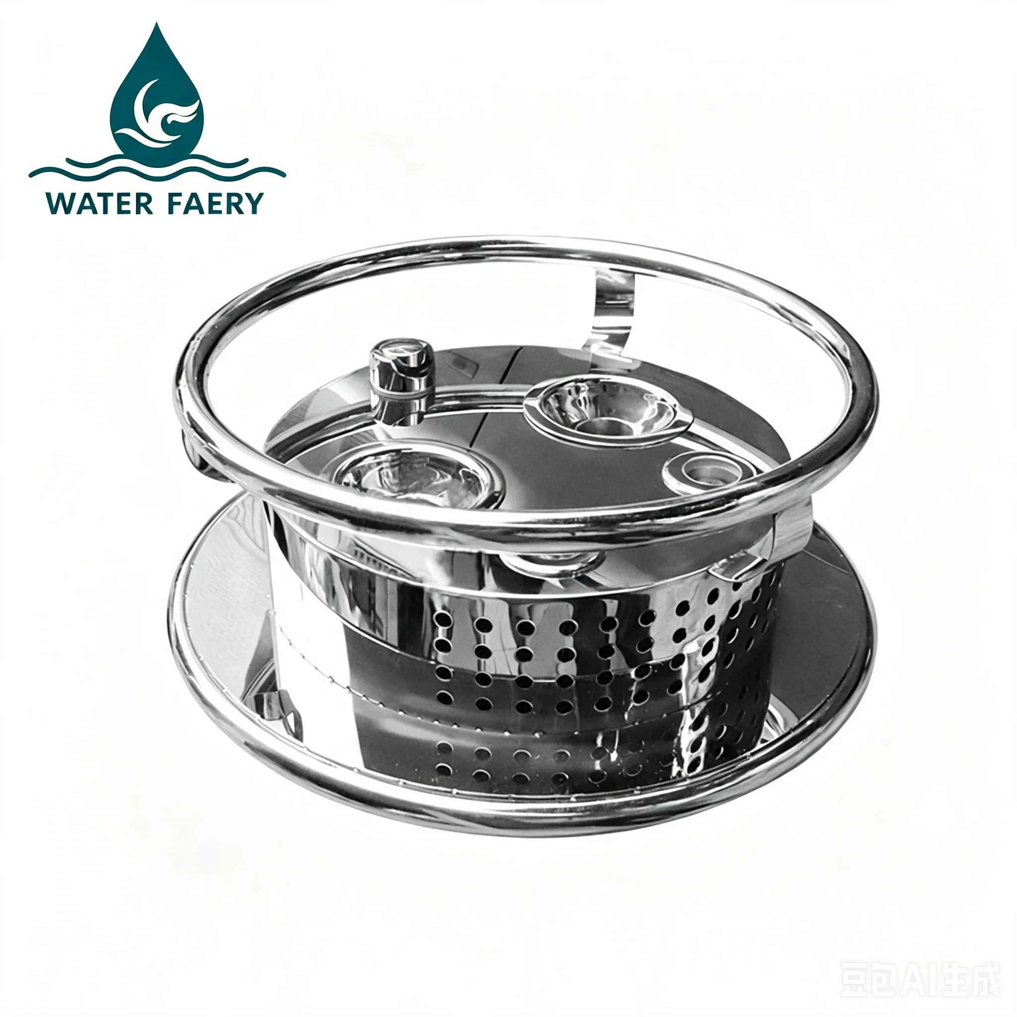 Water Faery Swim Jet Propulsion System, Stainless Steel Pool Counter Current Training Device for Constant Swimming in Small Pool