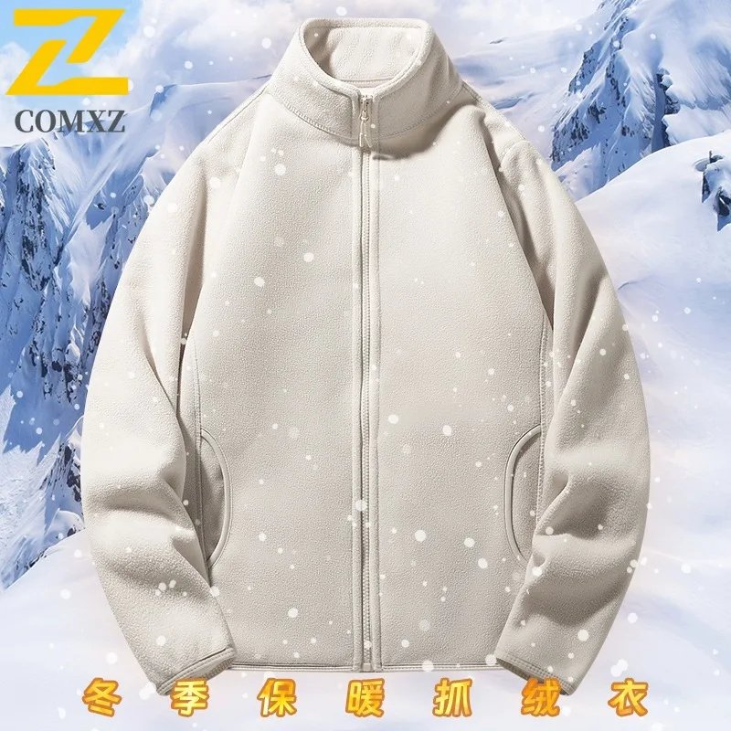 

COMXZ Men Commute Jacket Casual Office Thickened Warm Motorcycle Jacket Leisure Daily Style Lightweight Winter New Men Clothing