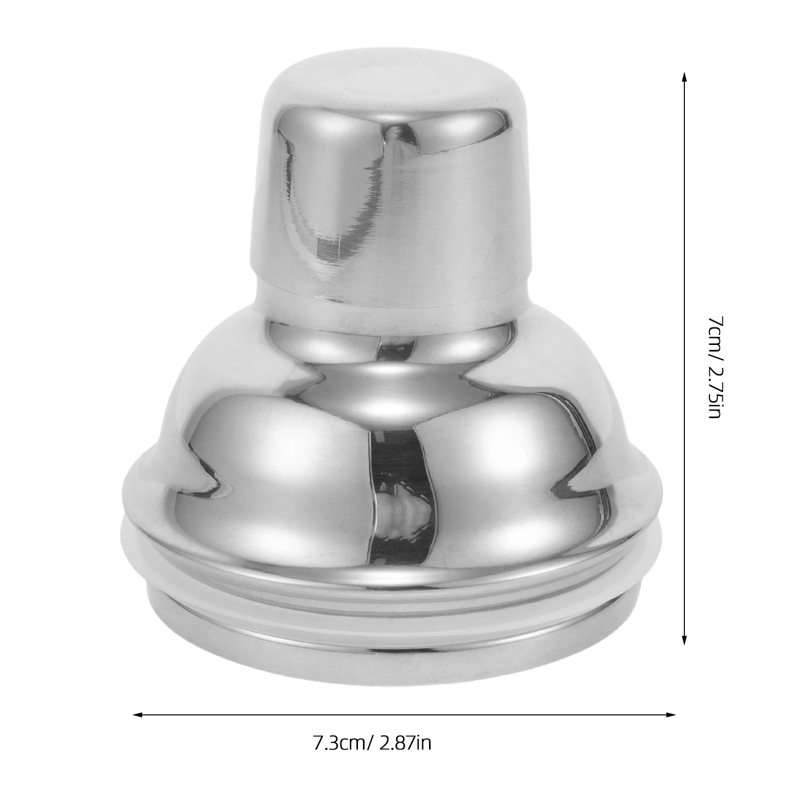 1pcs Stainless Steel Shaker Cup Lid Multi-Functional Splash-Proof Cover For Cocktail Juice Mixing Portable Bar Kitchen Tool