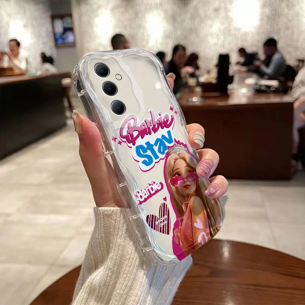 Toy B-Barbies doll 3D Wave Phone Case For OPPO Reno 11 F 8 T 7 Z 6 5 4 Pro F23 F11 F9 4G 5G Soft Silicone Back Cover image 4