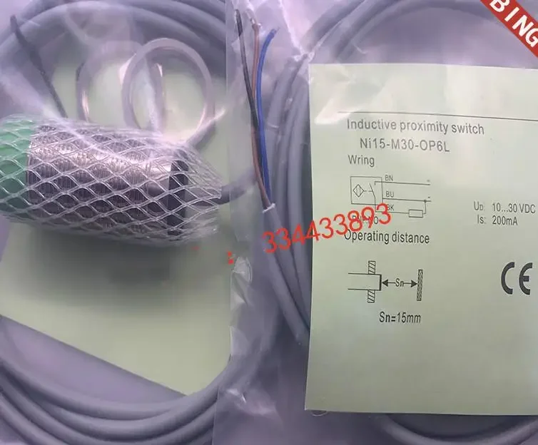 

3pcs NI15-M30-OD6L New High Quality DC two-wire normally open inductive sensor proximity switch