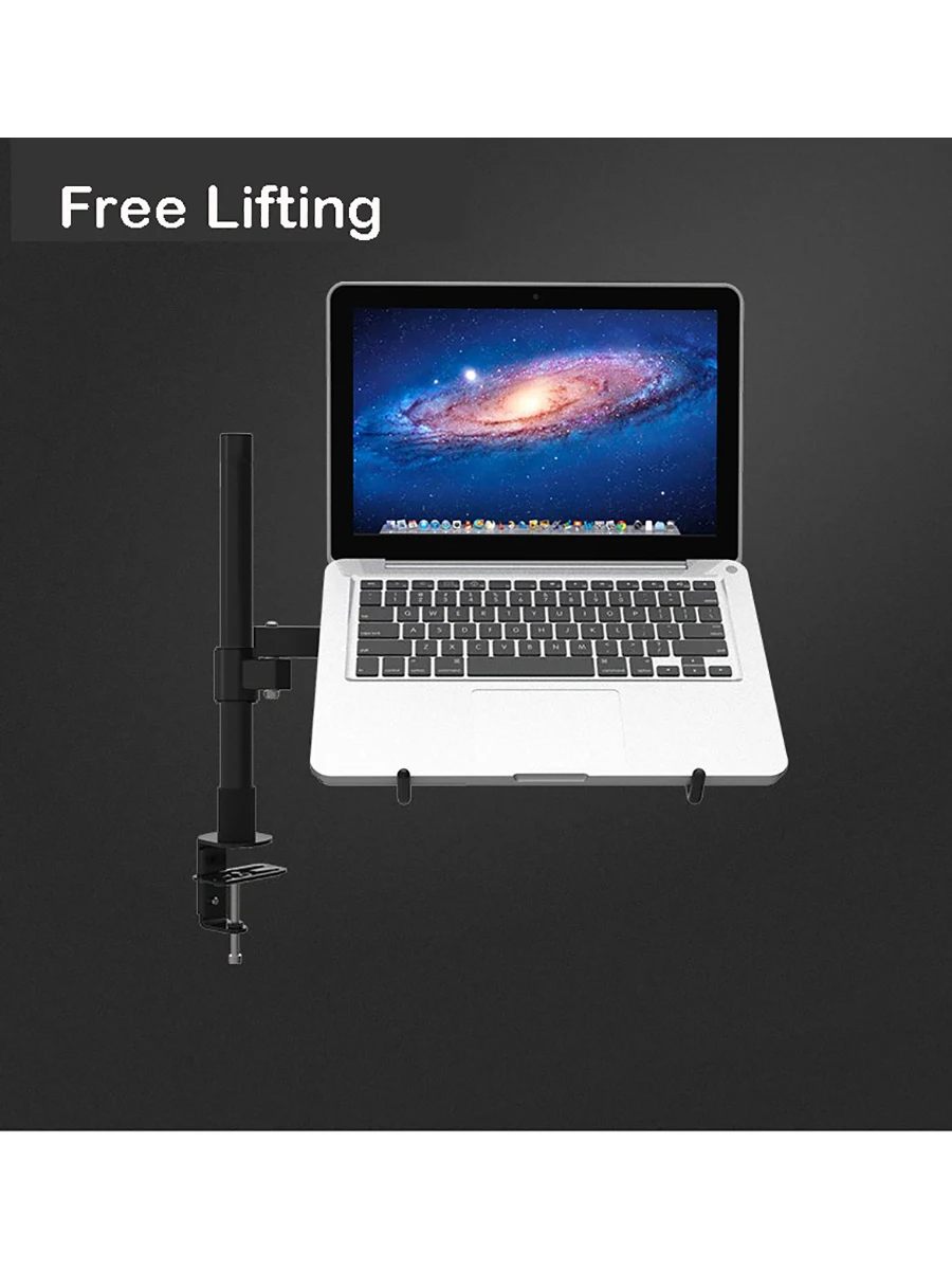 Height Adjustable Desktop Clamping 11-15 inch Laptop Holder Full Motion Cooling Lapdesk Notebook Holder Brakcet  Tablet PC Stand