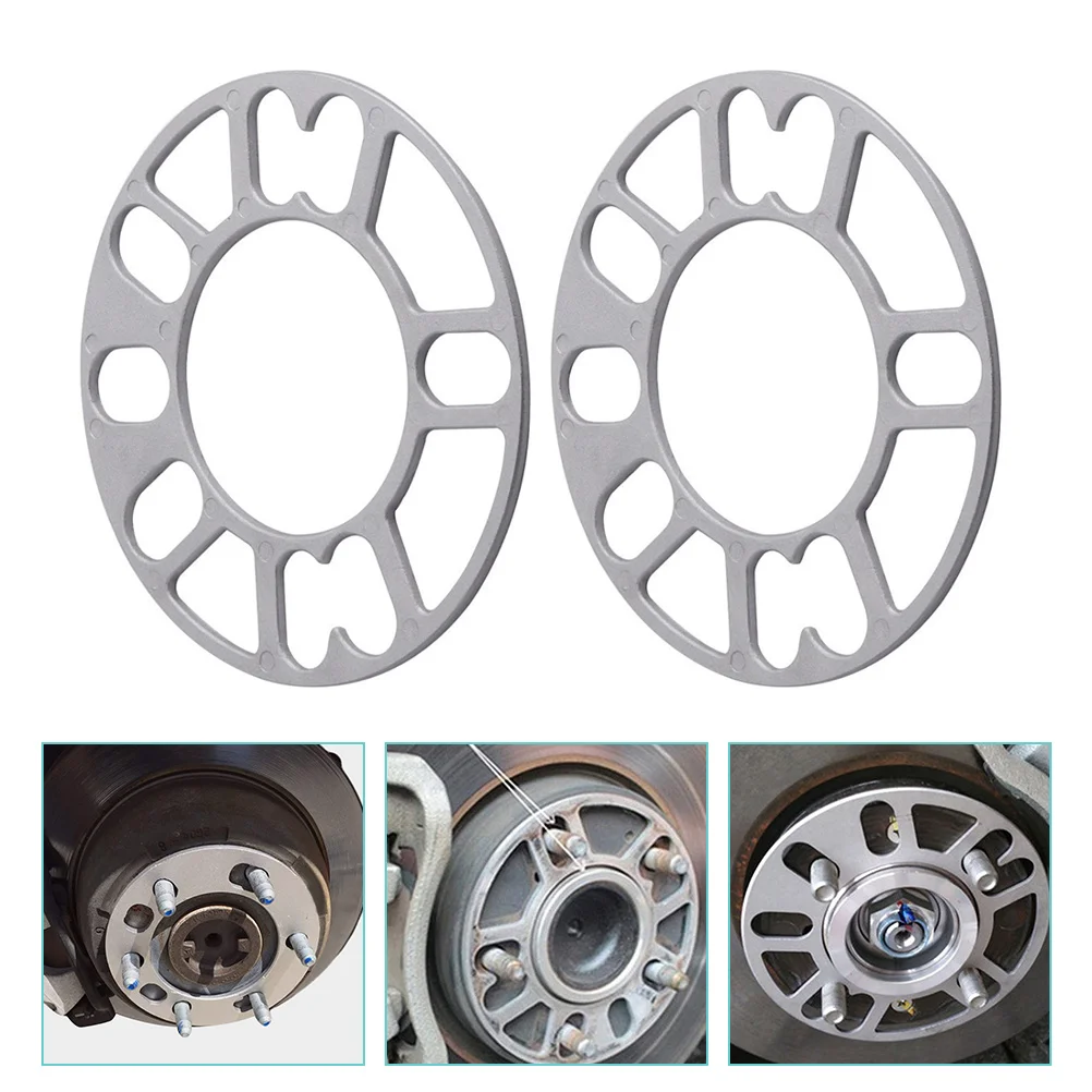 

2Pcs Aluminum Alloy Wheel Hub Spacers Car Wheel Spacer 3mm Wide Flange Plate Vehicle Wheel Stability and Safety Upgrade Tool