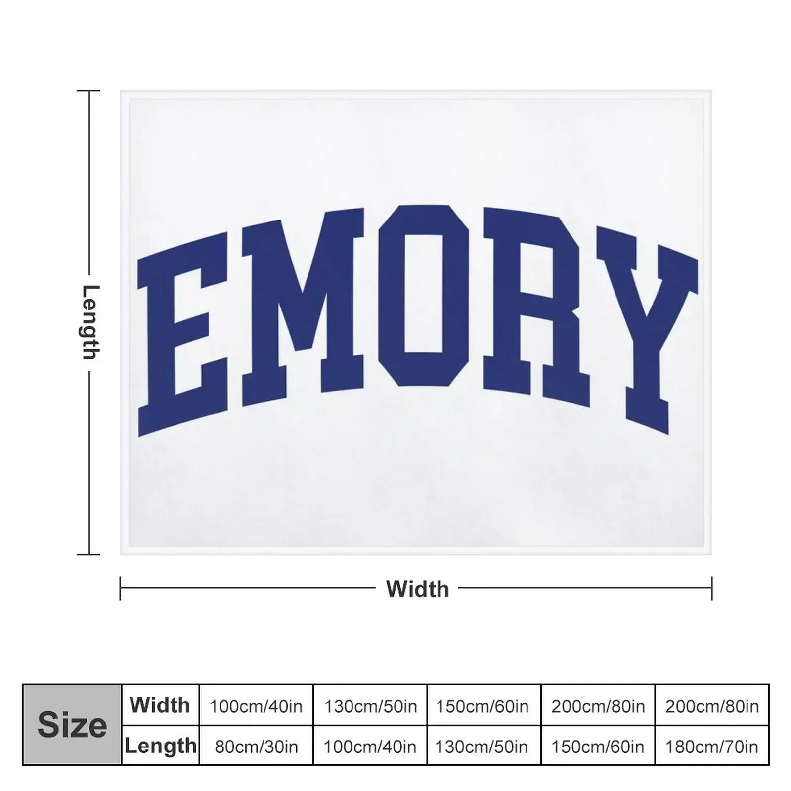 emory - emory university college font curved Throw Blanket anime Summer Beddings Blankets