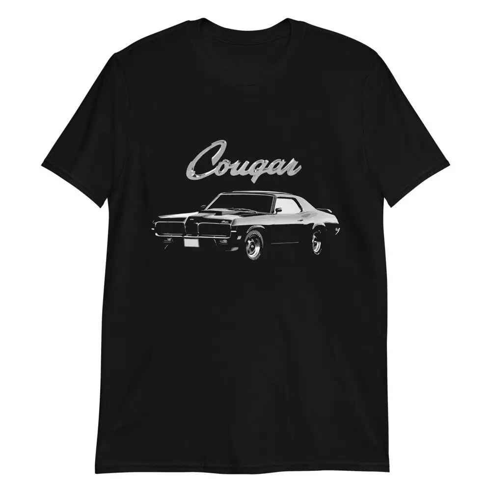 1970 Cougar Eliminator 428 Super Cobra Jet Rare Muscle Car T-Shirt Short Sleeve Casual 100% Cotton O-Neck Summer Mens T-shirt