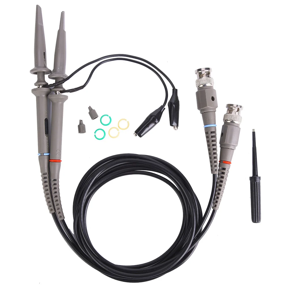 Accesorios para Osciloscopio P6100, Kit de Sondas de Prueba de Alta Precisión para Osciloscopio, 1X 10X 100MHz