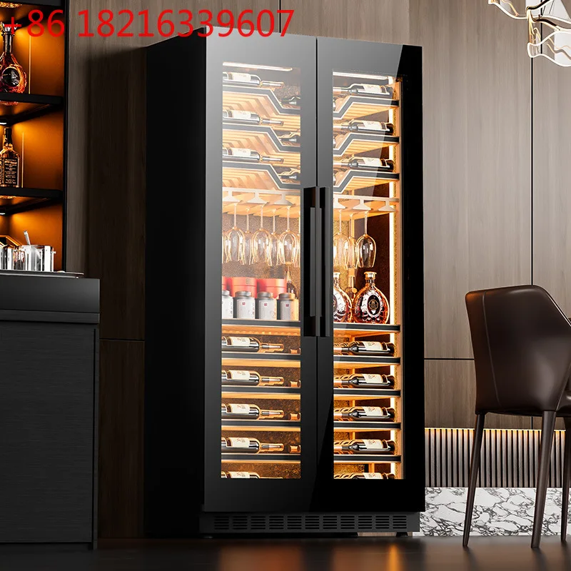Picture 3: Red wine cabinet 735W smart with WiFi frequency conversion constant temperature moisturizing fashionable cup rack