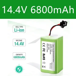 14.4V 6800Mah Li-Ion Batterij Voor Voor Conga 990 1090 Tesvor X500 Ecovacs Deebot N 79S Dn622 Eufy Robovac 11 11S Robovac 30