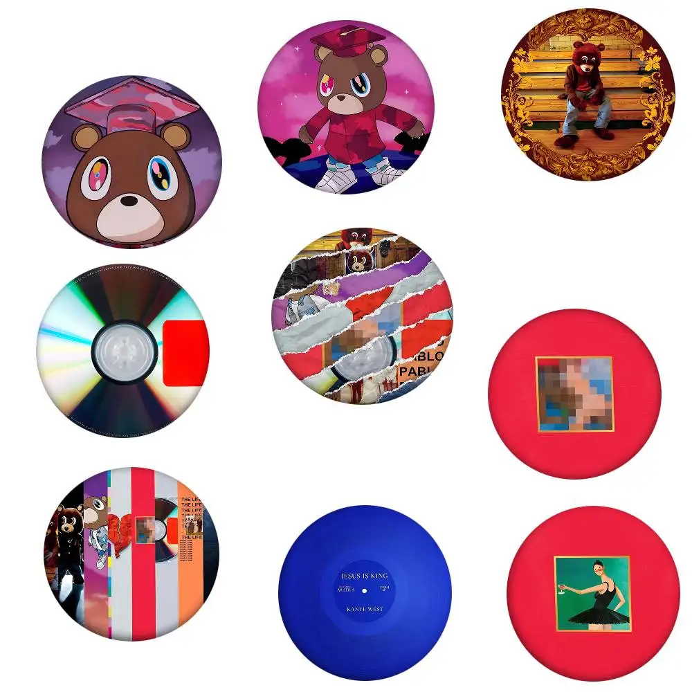 Singer K-kanye W-West Album Round Badge Creative Brooch Clothing Backpack Accessories Lapel Pin