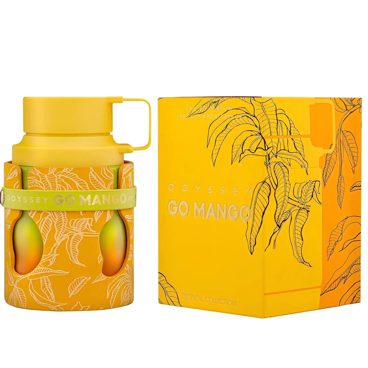 Armaf Odyssey Go Mango Tropical Collection - Frutado, Woody, Ámbar, Vainilla - Eau de Parfum Spray Fragancia duradera para Unis