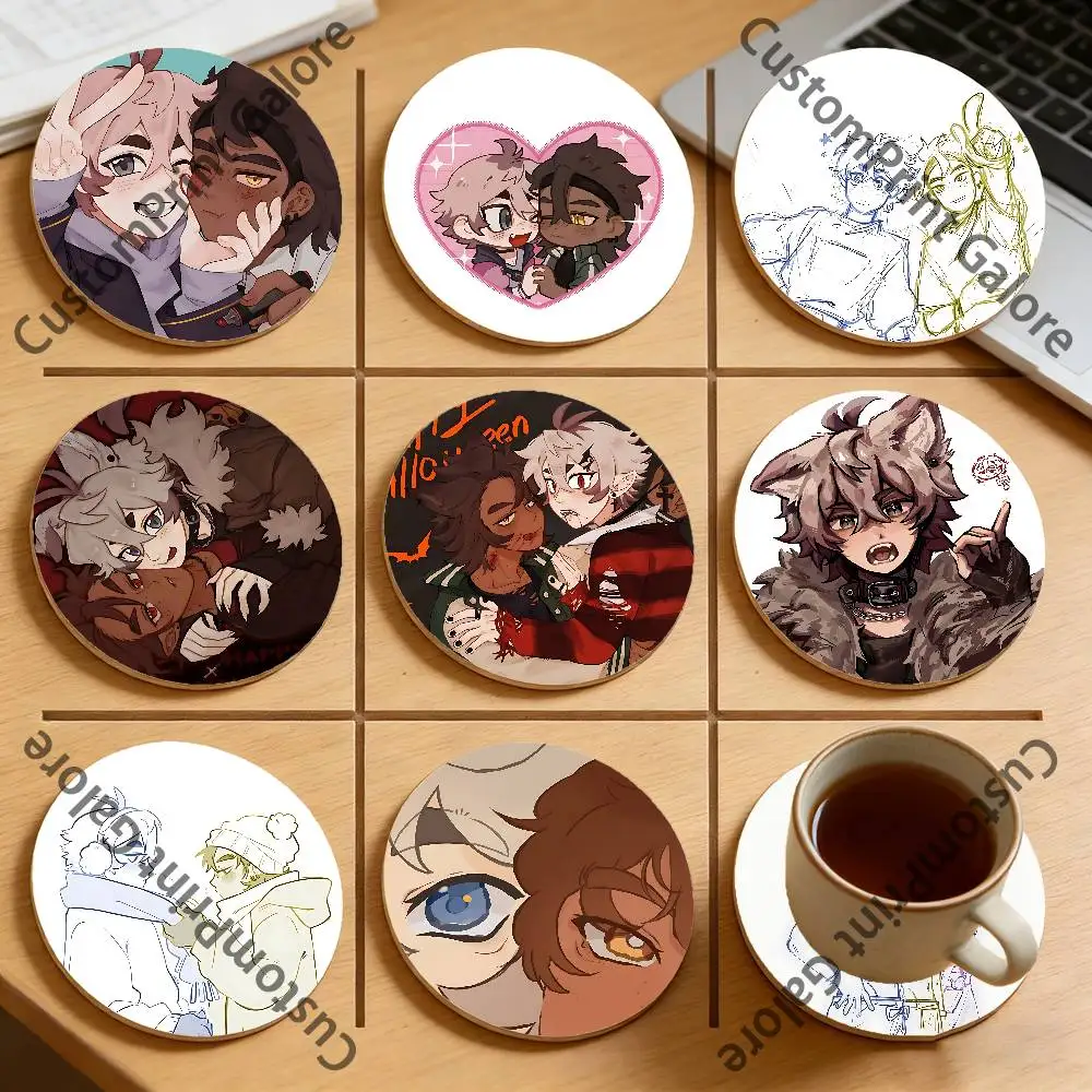 

R-Rebound of the H-Heart Heat-Resistant Pine Coasters Lightweight Sturdy for All Drinkware Easy to Clean