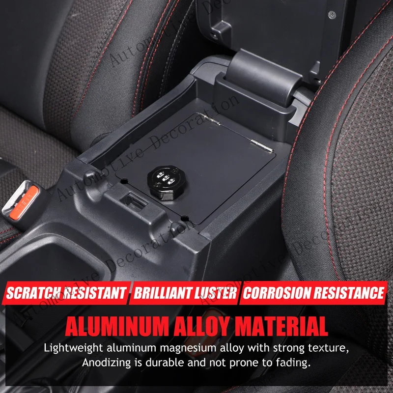 Z+ Alloy Center Console Safe GUN Storage Lock Box W/ TRAY For Subaru WRX VB 22+