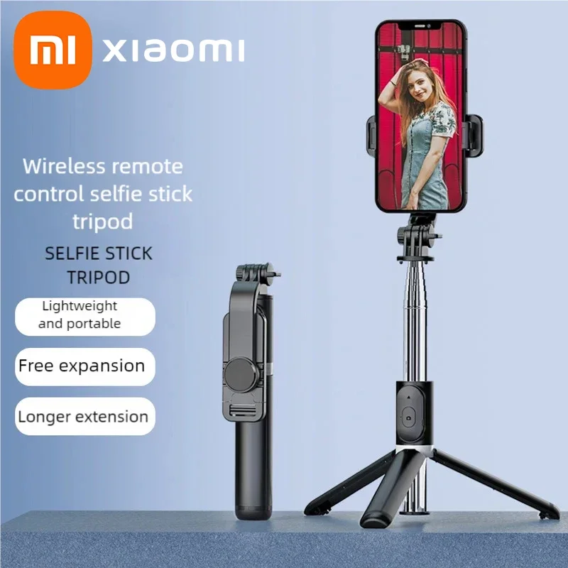 Xiaomi Selfie Stick Wireless Bluetooth LED Fill Light Extended Tripod with Remote Shutter Portable Integrated Tripod Holder New