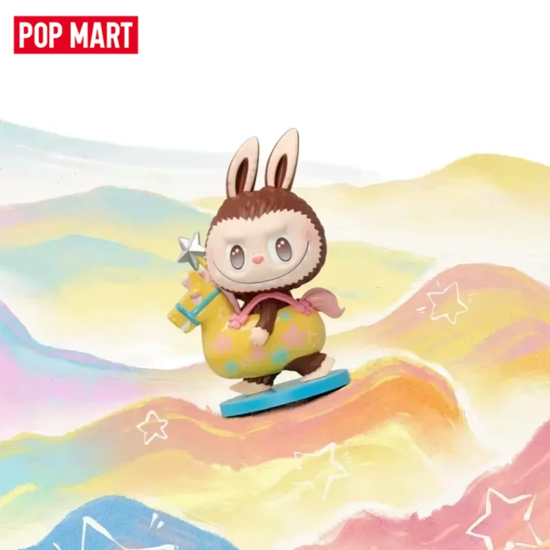 POPMART The Golden Gallop Series Caja Misteriosa Original, Caja Sorpresa, Bolsa de Juguetes Sorpresa, Figura de Anime, Adornos de Escritorio, Modelo, Regalo para Niña
