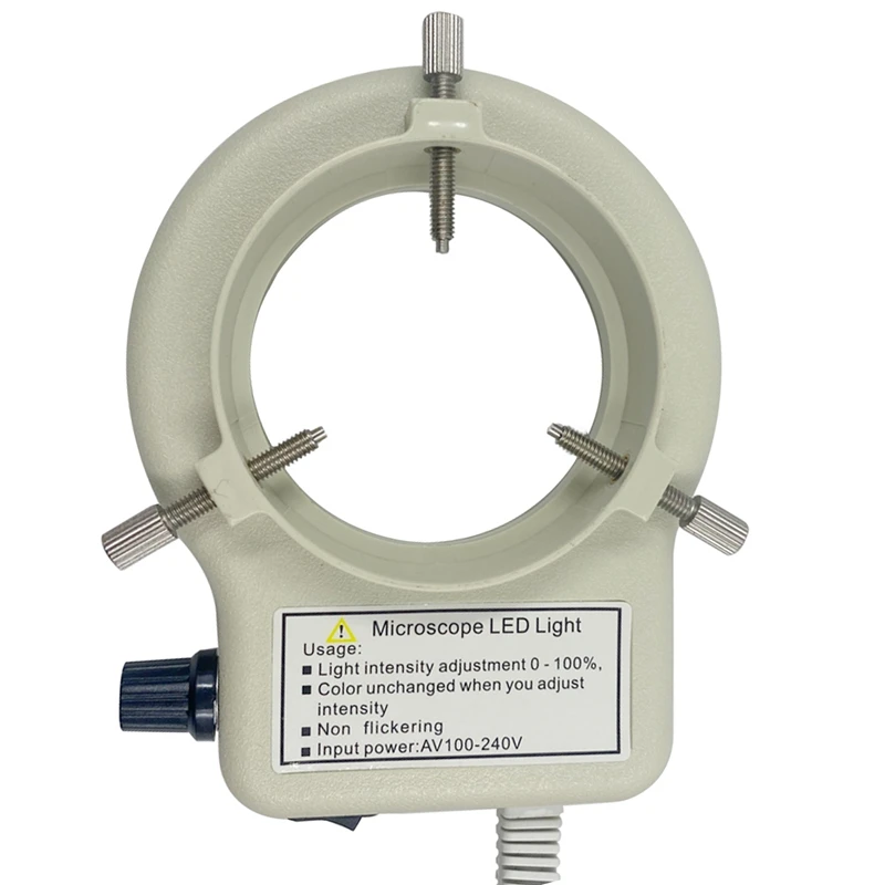 White Adjustable 56 LED Ring Light Illuminator, Suitable For Stereo Microscopes And Cameras