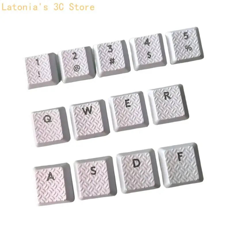 13Pcs Keycap Carbon Fiber Texture Rutschfeste Abdeckung für G915/G813/G815/G913 TKL X3UB – Detail 4