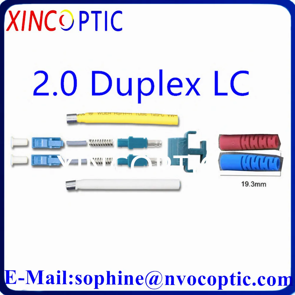 LC/UPC 3.0mm SM OM3 OM5 Duplex Ceramic/Zircon Single/Multi Mode Fiber Optic Connector, LCAPC 9/125 Dual Optic OM1 OM2 Connectors