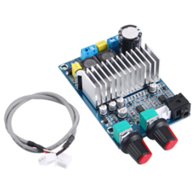 Amplificadores Placa de audio 100W DC12-24V TPA3116 Placa amplificadora de subwoofer compatible con salida de graves actualizada