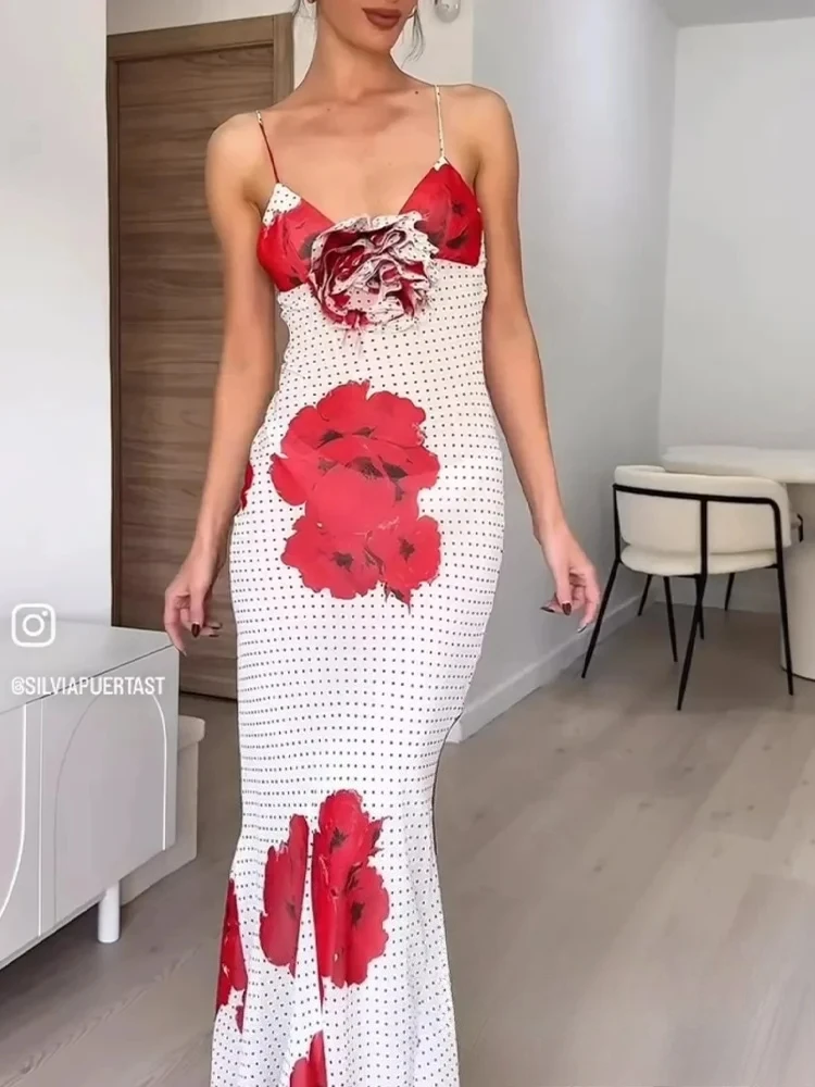 ชุดเดรสยาวสไตล์เซ็กซี่ชายหาด แบรนด์ KONDALA ลายดอกไม้ แขนกุด ซิป ดีไซน์เข้ารูป แฟชั่นฤดูใบไม้ผลิ-ฤดูร้อน 2025 ชุดเดรสหรูหรา