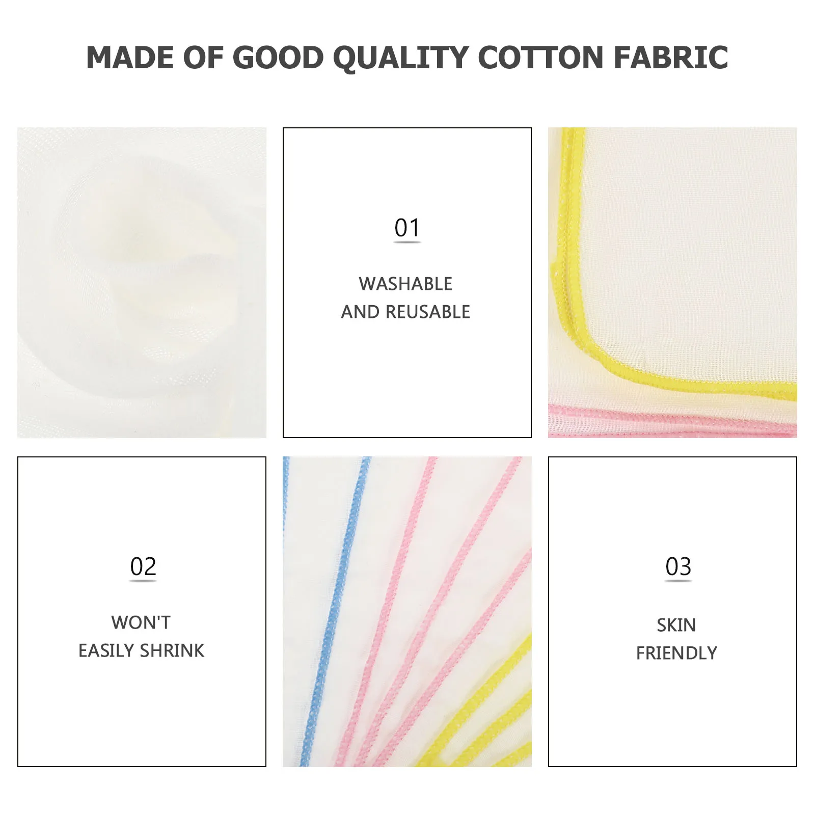 

9pcs Baby Burp Towels Cotton Absorbent Washable Reusable Gauze Square Towels For Newborn Infants Kids Delicate Skin Burping Bibs