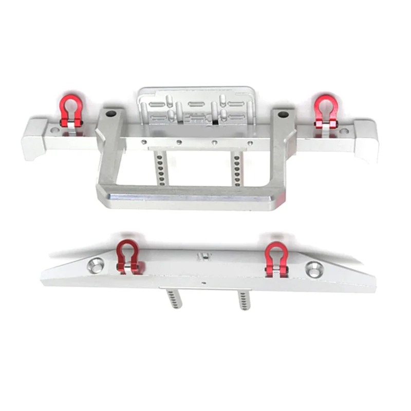 ABWE-โลหะด้านหน้าด้านหลังกันชนสําหรับ 1/10 RC Crawler รถ MN999 MN222 TRX4 SCX10 90046 90047 RC รถอะไหล่อัพเกรด