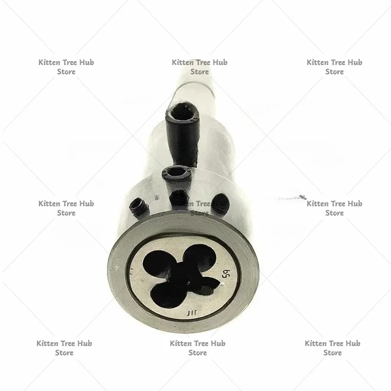 Retractable Round Die Holder Tail Stock Mohs Taper Fixed Sleeve Suitable for Tapping Machine Lathe Milling External Screw Thread