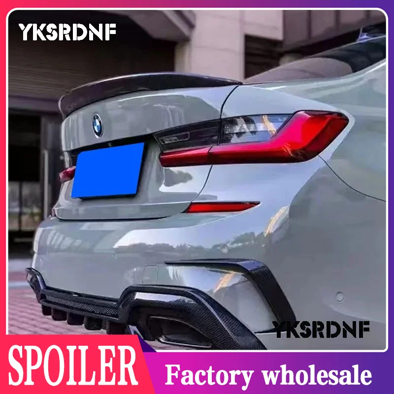 

Для BMW 3 серии G20 G80 MP Стиль задняя крышка багажника спойлер крыло корпус из углеродного волокна спортивный модификационный комплект 2019-2025