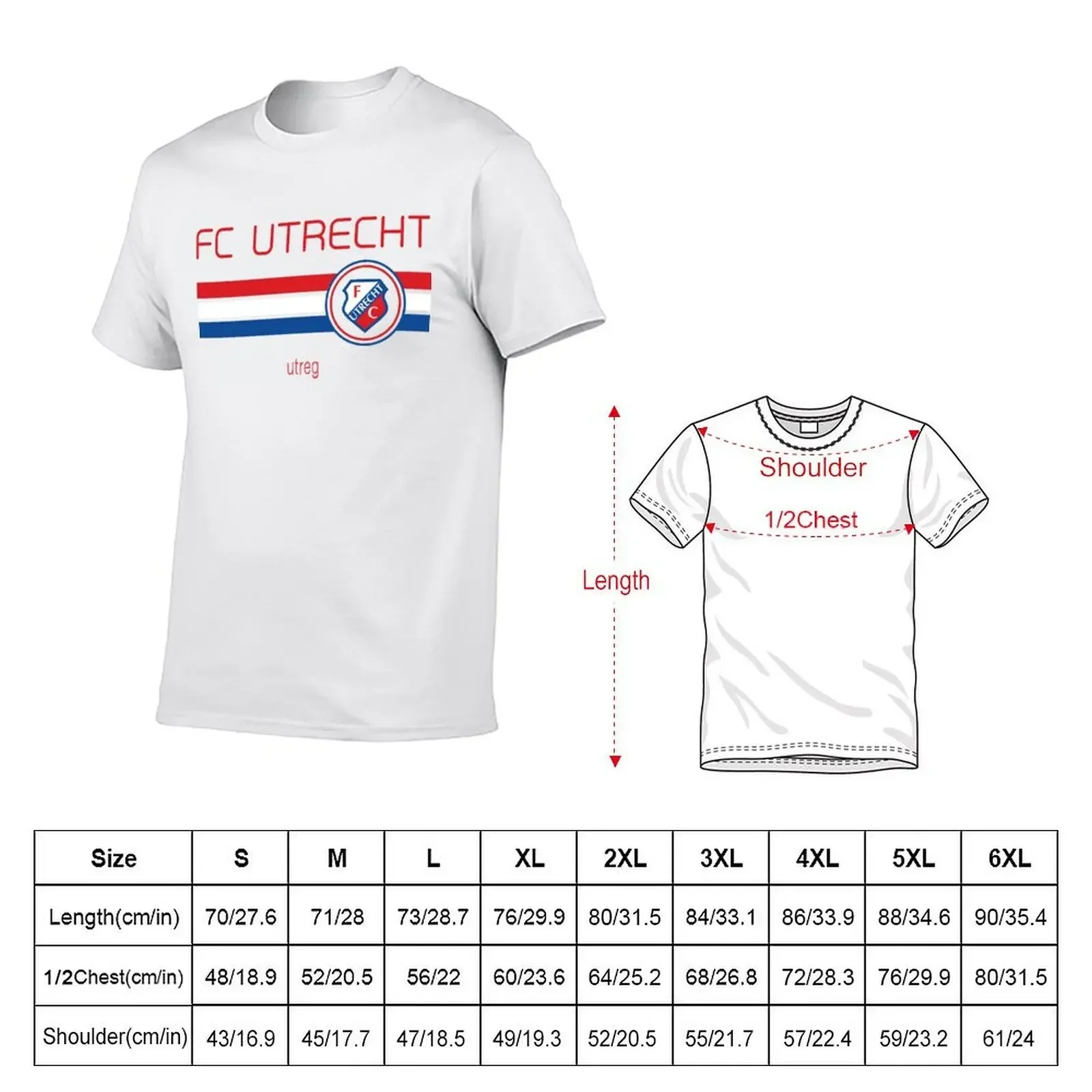 Eredivisie - FC Utrecht (Away White) T-Shirt plus size tops summer top vintage shirts graphic tees mens champion t shirts