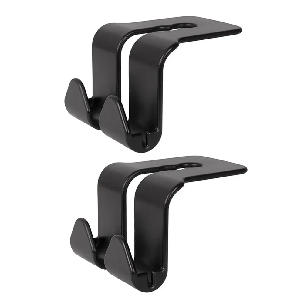 

2Pcs Car Seat Back Hooks ABS Heavy Duty Auto Backseat Hanger for Umbrellas Bags Headrest Storage Space Saving Vehicle Seat Hook