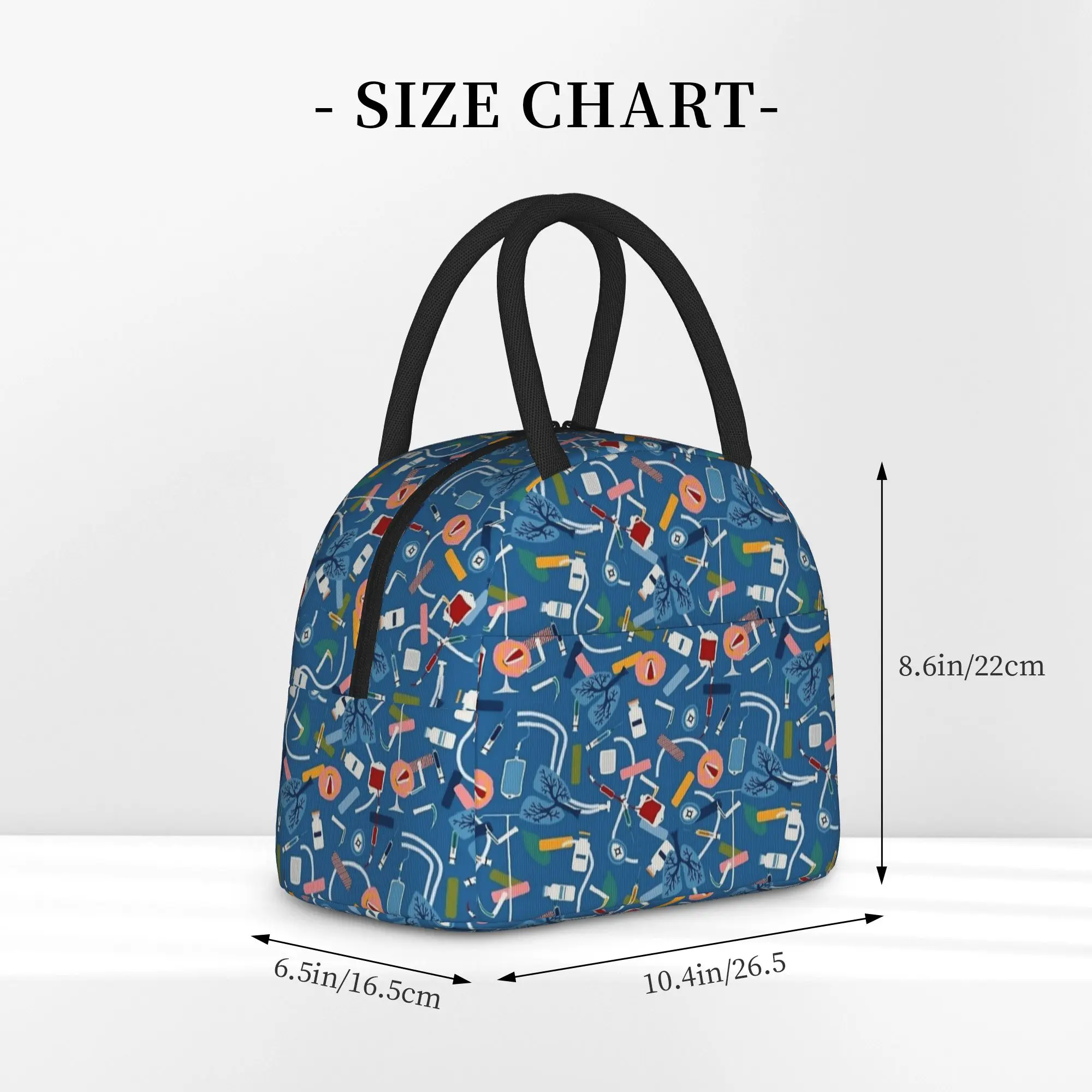 Anesthesia Anesthesiology Medical Tote Insulated Lunch Bag Anesthetist Handheld Food Bags Leakproof Cooler Thermal Washable Box