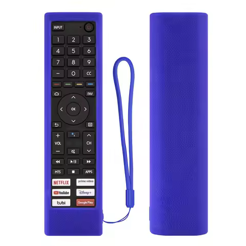 Covers for Hisense ERF3F80H ZDB1210320 TV Remote Control Silicone Protective Remote Control Case With Loop Cape