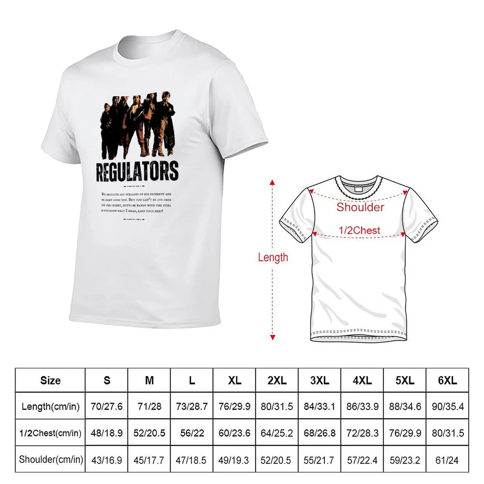 Regulators T-Shirt Plus Size Basic Cotton T-Shirt