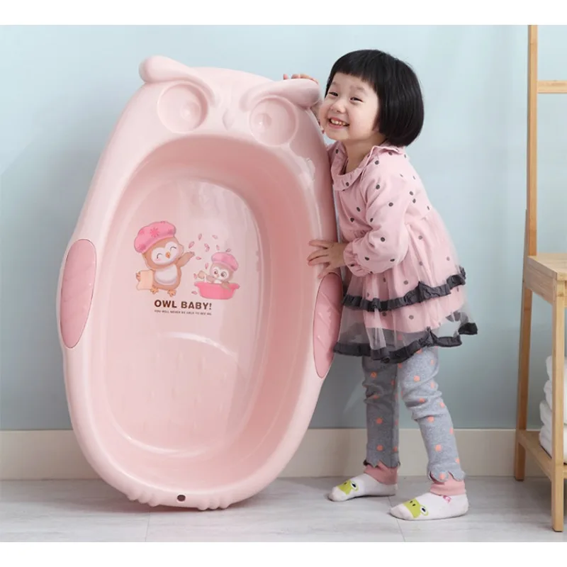 

66x41x20 смУмывальник для детского душа большого размера с совой и шестью океанскими шариками для свободного дизайна, кубовидной формы, подходит для детей, чтобы сидеть и лежать