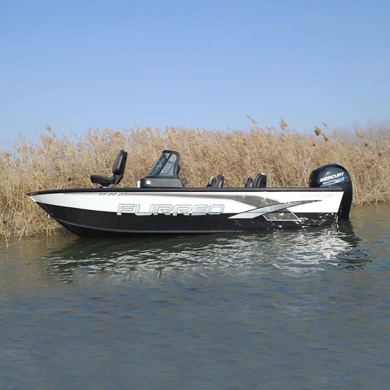 Luxury Best Quality Deep V Aluminium Outboard Bass Fishing Boat with Storage Inside Sport & Leisure Use 5.6m