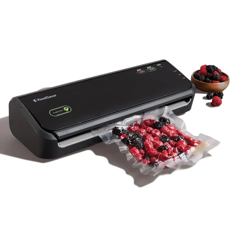 

FoodSaver Vacuum Sealer Starter System, Black, Accessories and Bags Included