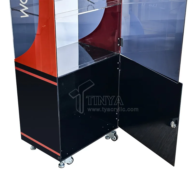 Personalizado. EUA América Expositor Móveis Rack Armário de Exibição de Chão Vitrine Smoke Shop Convenience Stor