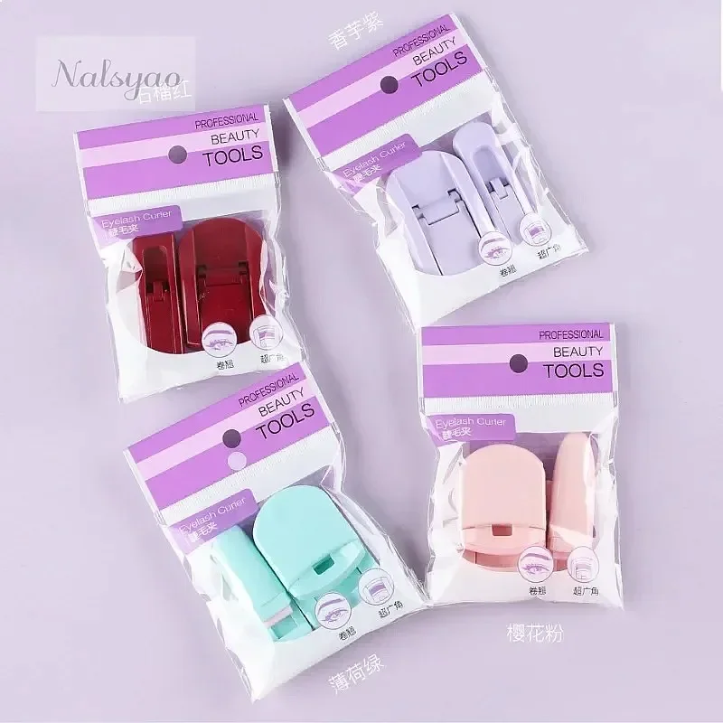 1pc Purple Plastic Eyelash Curler Set Styling Tool for Curling Lashes Makeup Aids