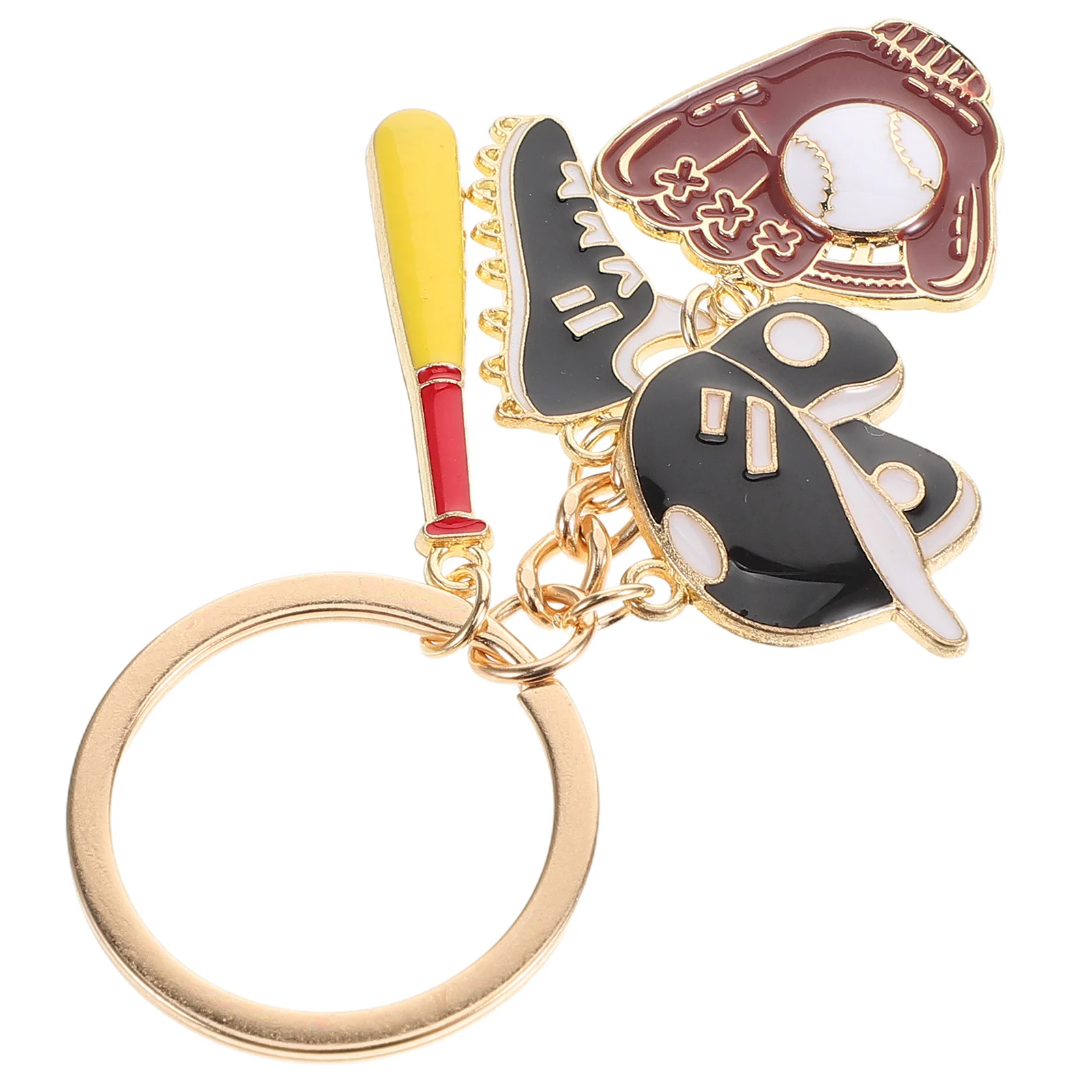 

Baseball Theme Keychain Ring Ornament Souvenir Charm Pendant Keychains